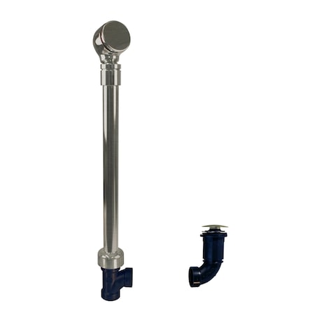Westbrass Semi-Exposed Tip-Toe BW&O, Ball Joint in Satin Nickel 493144HRHBJ-07
